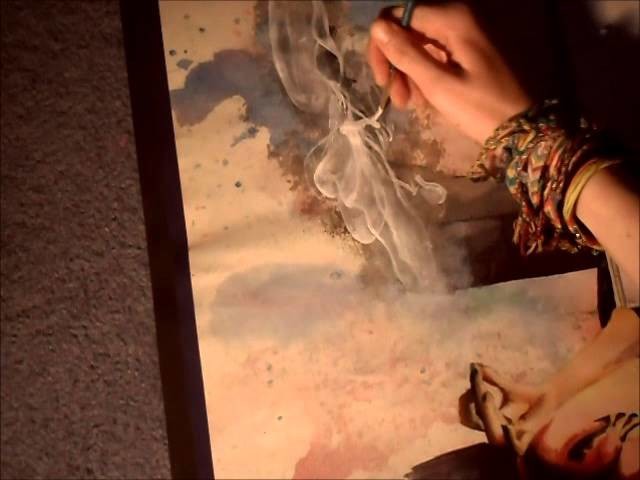 Painting a Swirl of Smoke