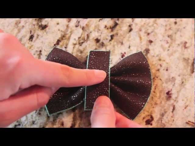 Tiffany and Company Inspired DIY Leather Hair Bow