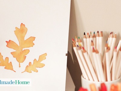 Autumnal Leaf Water Colors - Handmade Home - Martha Stewart