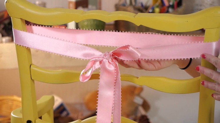 Can You Make a Chair Sash From a Ribbon? : Household Decorations