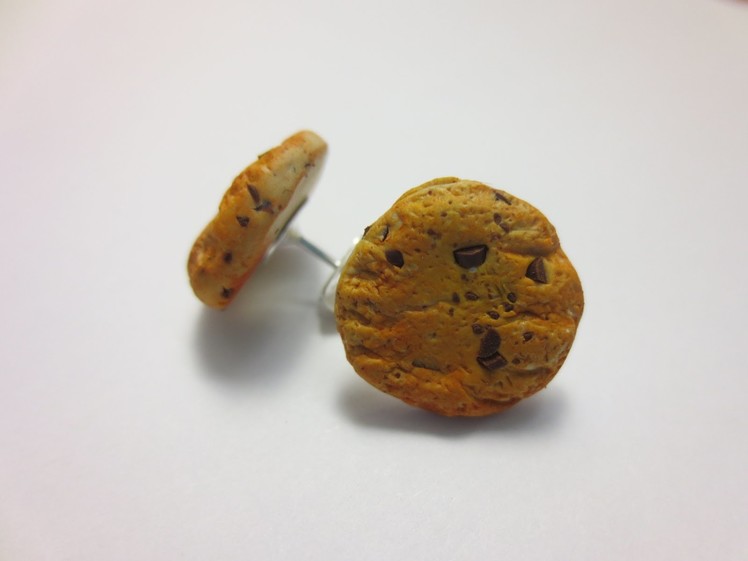 Chocolate Chip Cookie Earrings Polymer Clay Tutorial