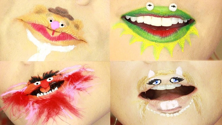 Crazy Muppet Lip Art by Kandee Johnson