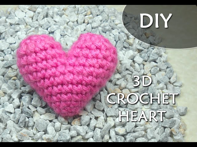 CROCHET PATTERN: 3D or PUFFY CROCHET HEART | Patrones Valhalla ENG