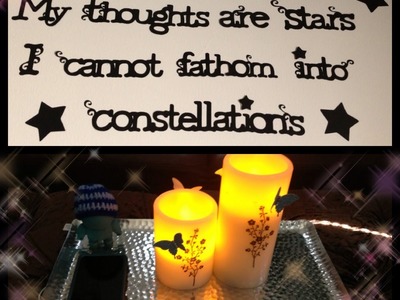 Decor Series - Embossing LED Candle Tutorial and Teenager's Bedroom Decor Ideas
