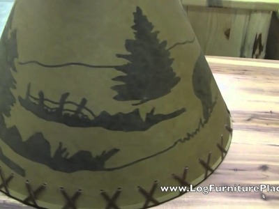 Decor Deer Lampshade Log Cabin From Jhes