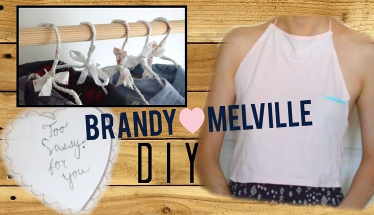 DIY Brandy Melville Halter Top, Hanger & Sign