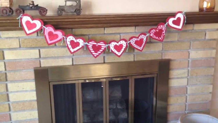 Easy Hearts Banner for Valentines Day Decorations!