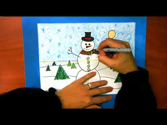 How to Color the Snowman