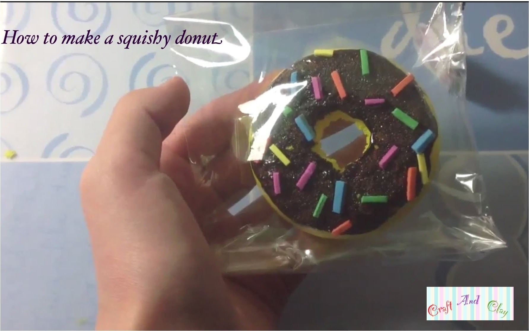 How to make a squishy donut out of a stress ball!