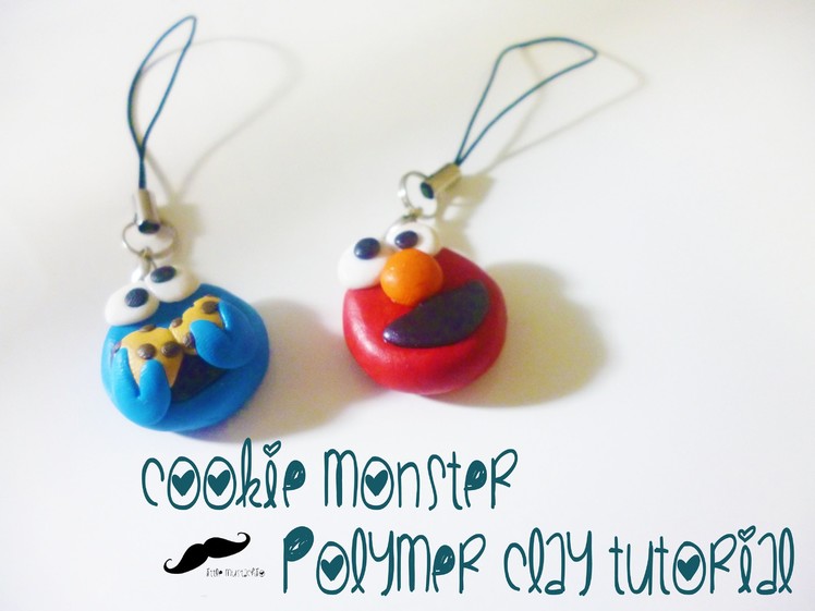 How to make cookie monster polymer clay (tutorial)