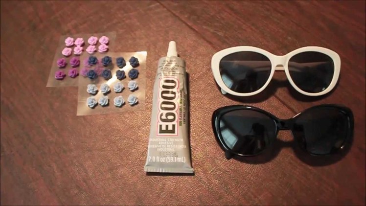 How to Make Flower Sunglasses - DIY EDC Outfit