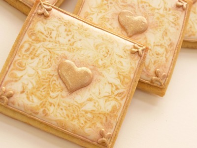 How To Make Gold Marbled Cookies - DIY Wedding Collaboration