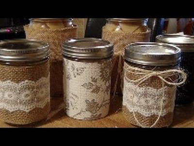 How To Make No Sew Jar Covers!