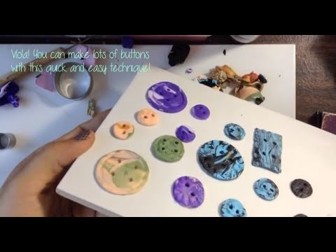 How to make Polymer Clay Buttons