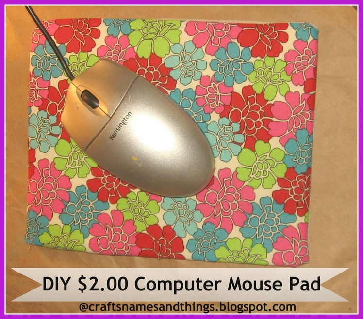 How to Make Your Own Computer Mousepad.DIY $2.00 Computer Mouse Pad made with Fun Foam