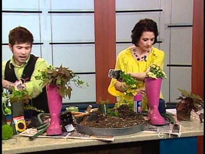 Magical Rubber Boot Table Decoration - CTV Edmonton (May 8, 2012)