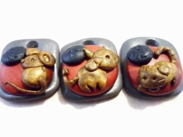 Polymer Clay Chinese Zodiac Charms