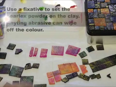 Polymer clay tutorial.  Mosaic tiles.