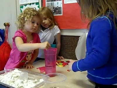 Preschoolers Making Seed Paper