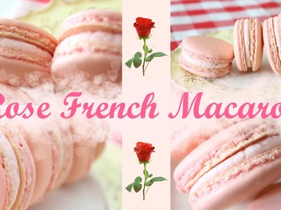 Rose French Macarons