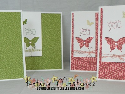 Stampin' Up Butterfly Punch - Here's To You Card