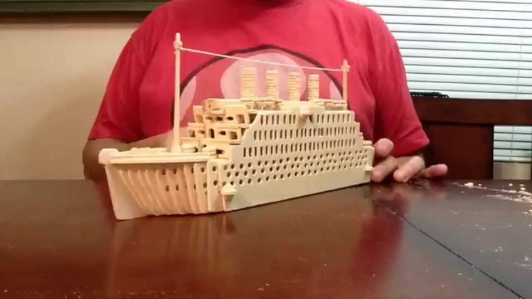 Titanic Wood Craft Construction Kit Time Lapse