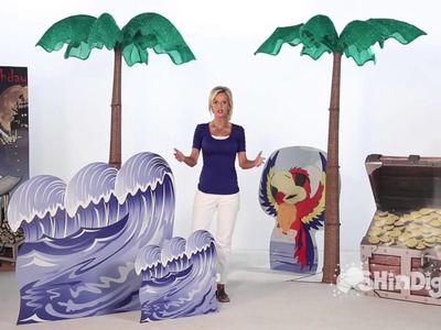 2 Set Sail Wave Standees - Sound Activated  - Shindigz Party Decorations