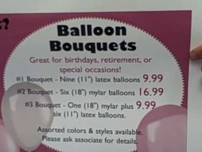 Balloon bouquets
