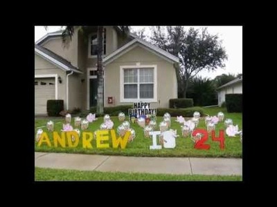 Birthday Yard Decorations - ALL AGES - Surprise them with the BIGGEST