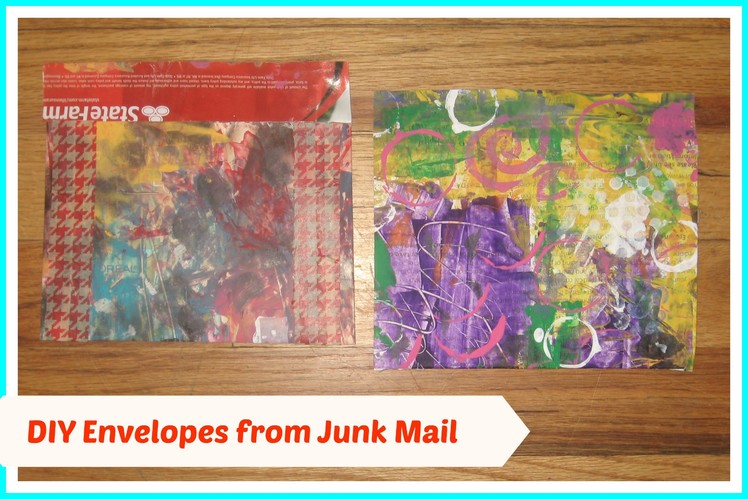 DIY: How to Make Mail Art Envelopes from junk. DIY handmade envelopes. DIY Happy Mail Envelop