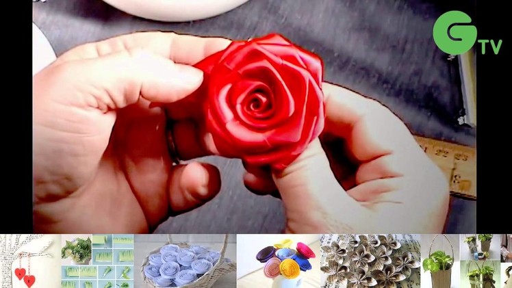 DIY - How to Make Ribbon Rose