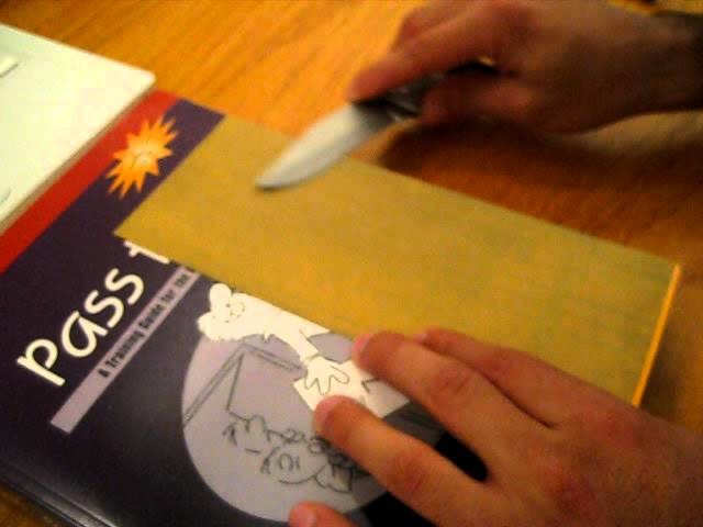 Gerber Paraframe dull to paper cutting sharp. One grit.