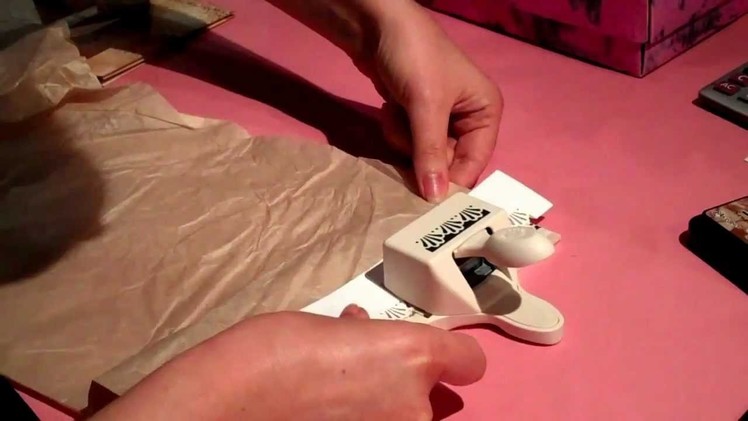 How to create decorative edge on.with Tissue Paper