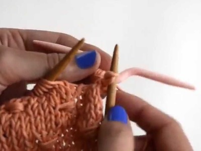 How to knit the estonian button stitch | We Are Knitters