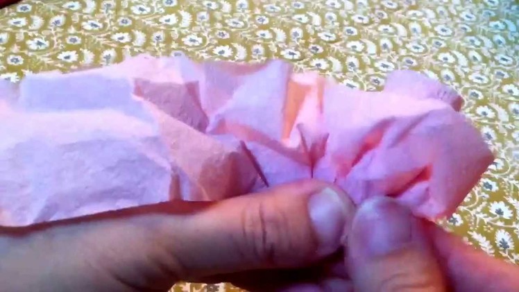 How to make a crepe paper rose