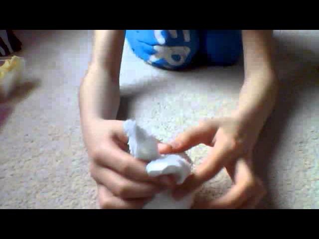 How to  make a cute Easter gift (washcloth bunny and chick)