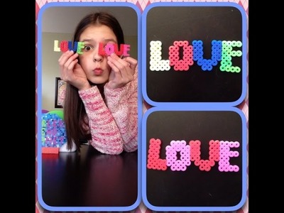 How To Make A Perler Bead LOVE Sign!