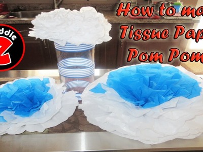 How to make Tissue Paper Pom Poms