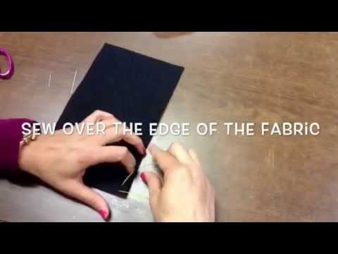 How to sew  the overcast stitch