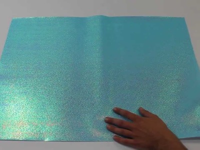 Ice Blue Iridescent Paper
