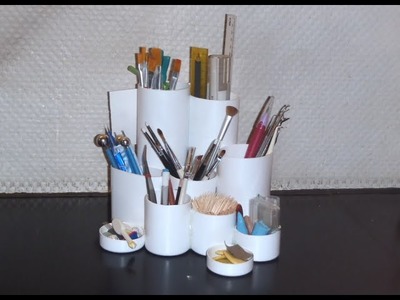 Polymer Clay Miniature - Recycling - Making A Pen holder