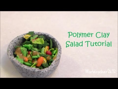 Polymer Clay Salad Tutorial