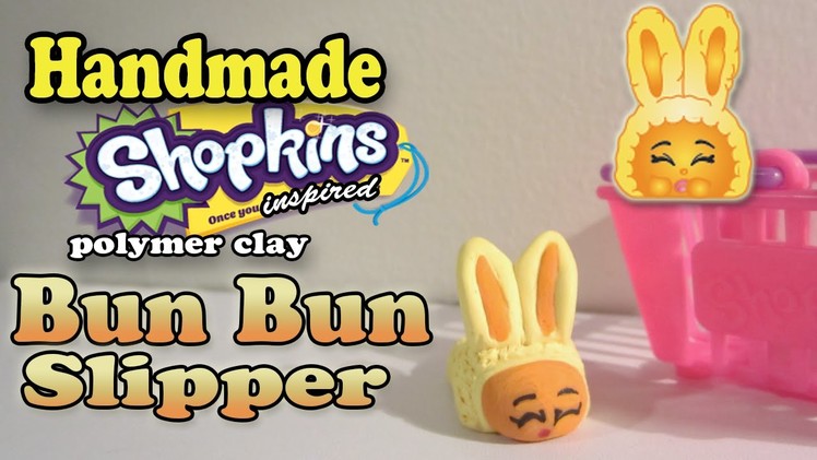 Season 2 Shopkins: How To Make Bun Bun Slipper Polymer Clay Tutorial!