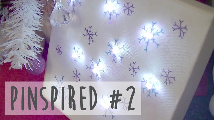 Sharpie Light Up Canvas - Christmas Pinspired #2