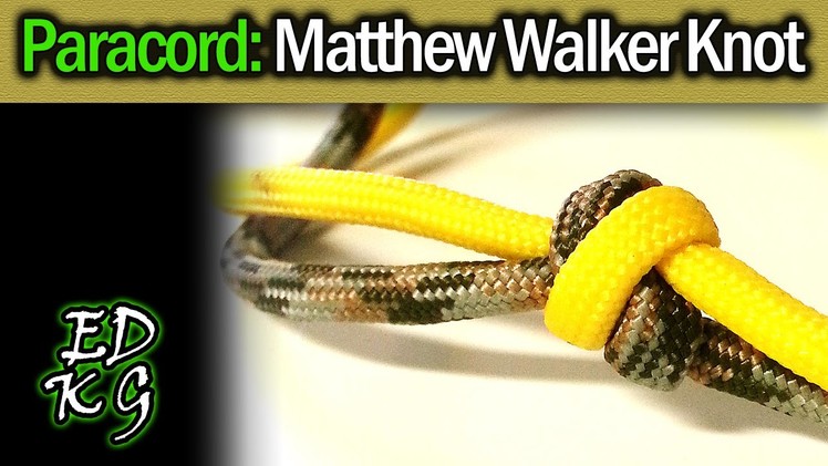 Simple Paracord: Matthew Walker Knot (2 strand)
