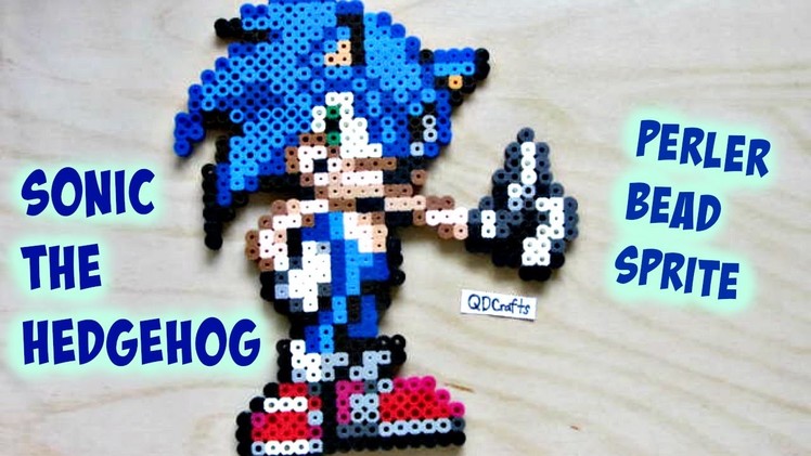 Sonic the Hedgehog Perler Bead Sprite