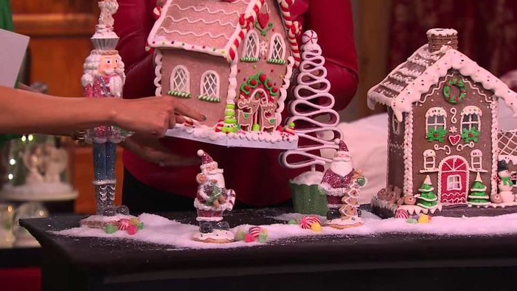 Choice of Illuminated Gingerbread Houses by Valerie with Sandra Bennett