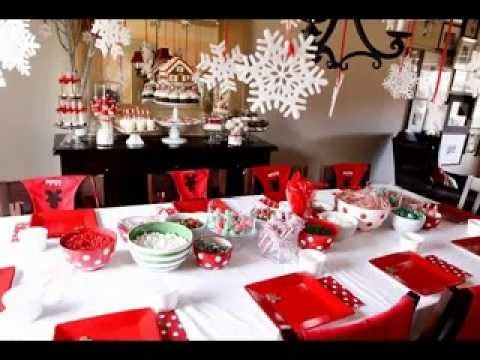 Christmas dinner party decorating ideas