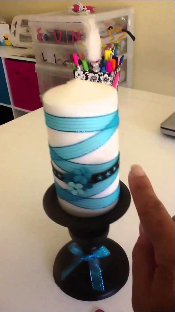 Decorated candles