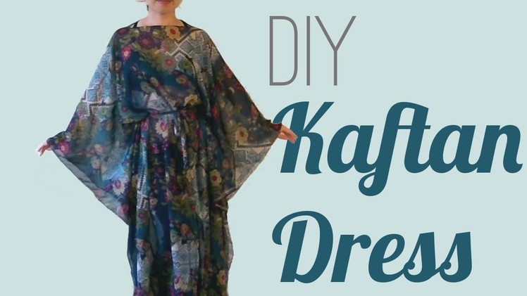 Easy DIY Kaftan Dress. Cover Up